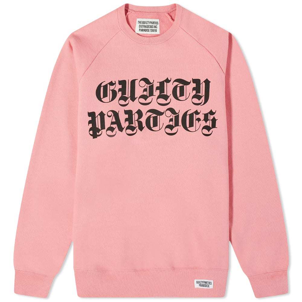 Wacko Maria Washed Heavy Weight Crew Sweat Shirt Wacko Maria