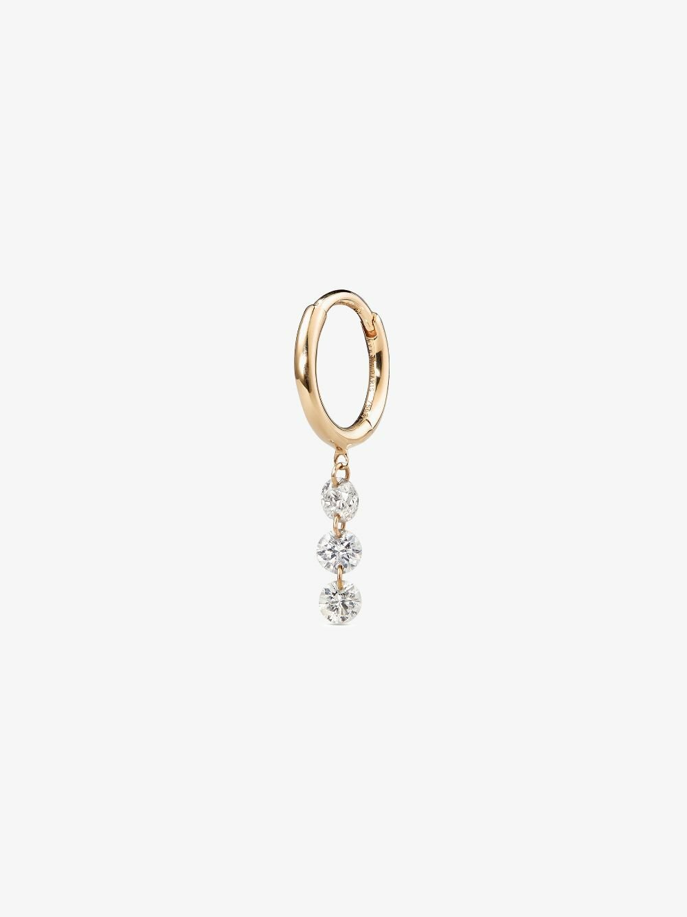 Persée 18K Yellow Gold Diamond Hoop Earrings