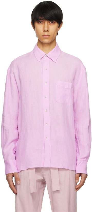 Photo: COMMAS Pink Dropped Shoulder Shirt