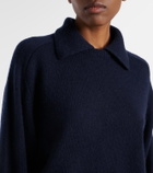 Khaite Jackson wool and cashmere polo sweater
