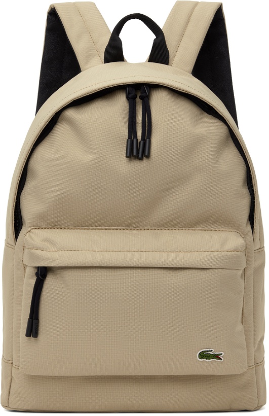 Photo: Lacoste Beige Computer Compartment Backpack