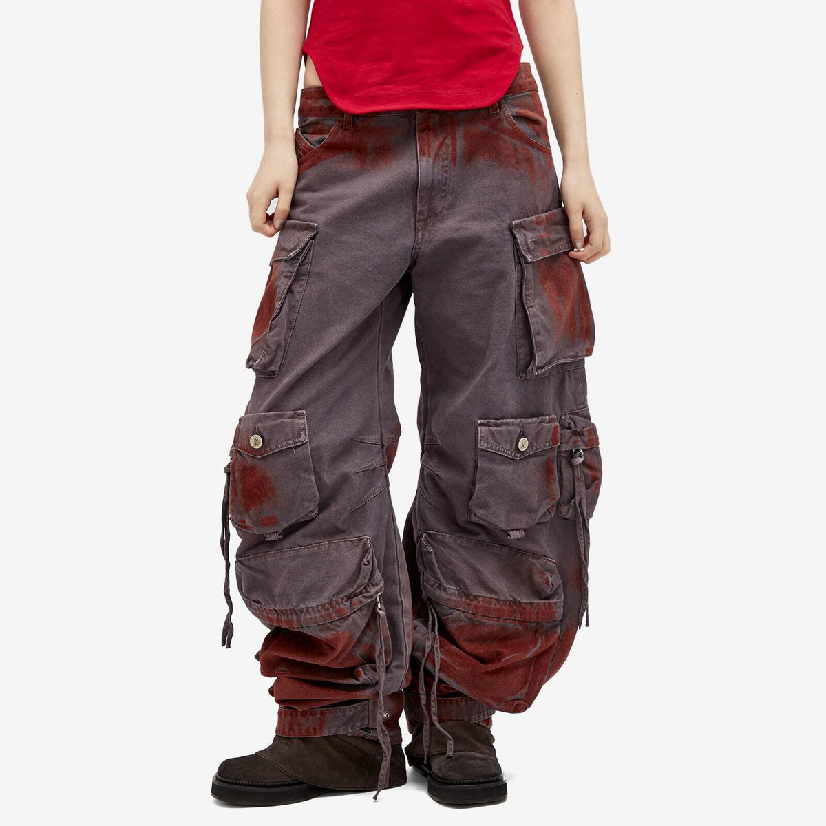 パンツ THE ATTICO Woman Pants Violet 250WCP00260JJF003AA 236WCP84D059_035_1.jpg?sw=206&