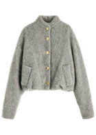 Darkpark Bobbie Wool-blend Bomber Jacket Grey