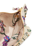 LA Double J Floral Stretch-cotton Hand Pochette Pouch - Multicoloured - One Size