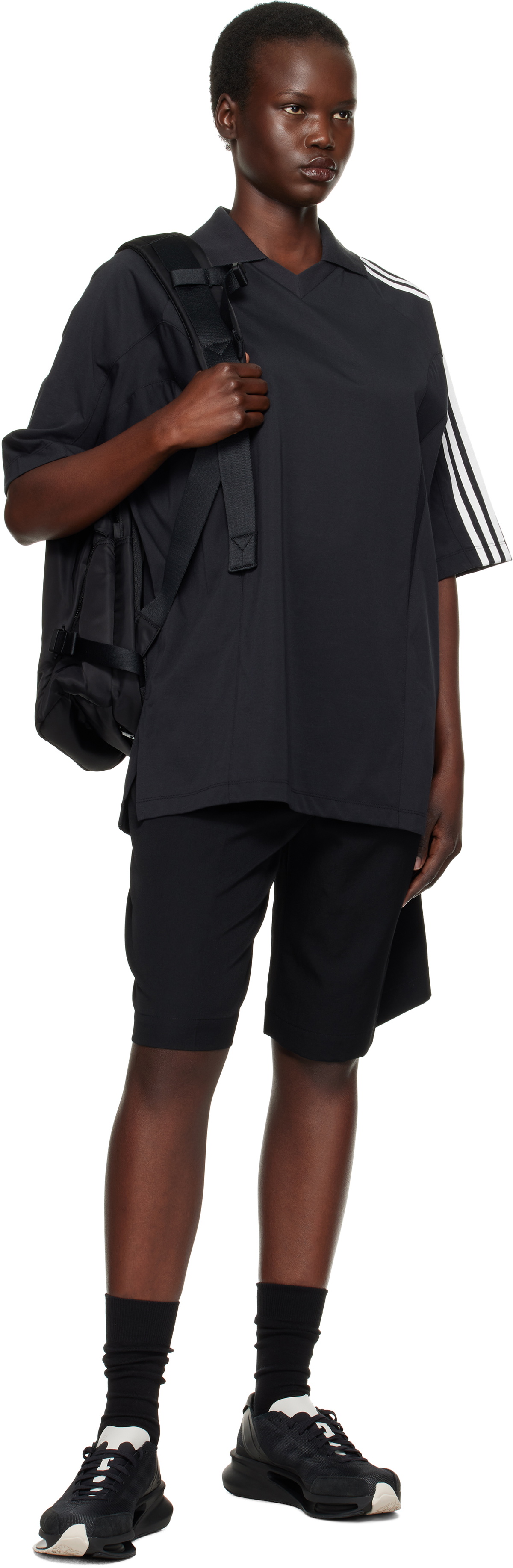 Y-3 Black Nylon Backpack