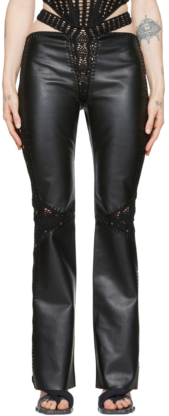 Dion Lee Black Leather Pants Dion Lee