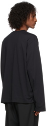 Acne Studios Black Cotton Long Sleeve T-Shirt