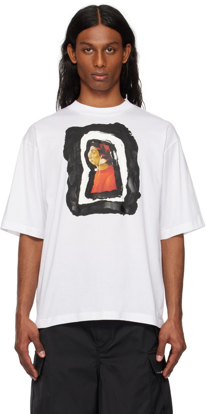 Photo: Marni White Dante Print Cotton T-shirt
