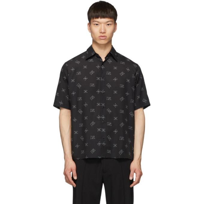 Photo: Fendi Black Roma Amor Logo Shirt