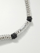 Lanvin - Silver-Tone and Leather Necklace