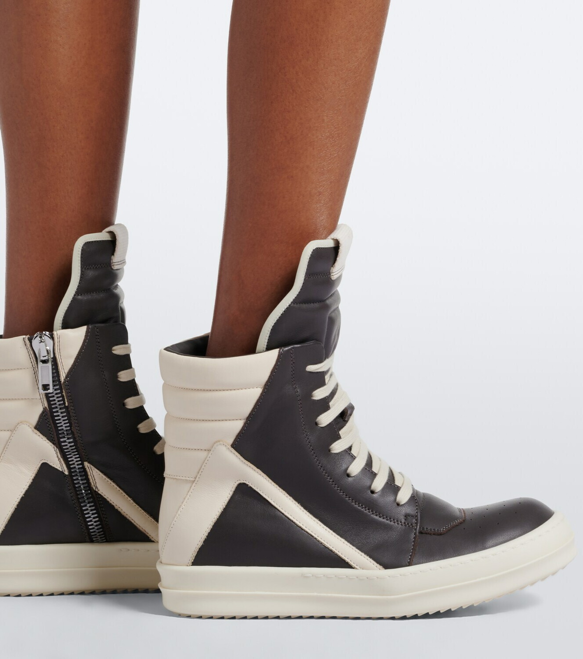 Rick Owens Geobasket leather sneakers