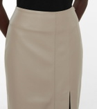 Safiyaa Madelle faux leather midi skirt