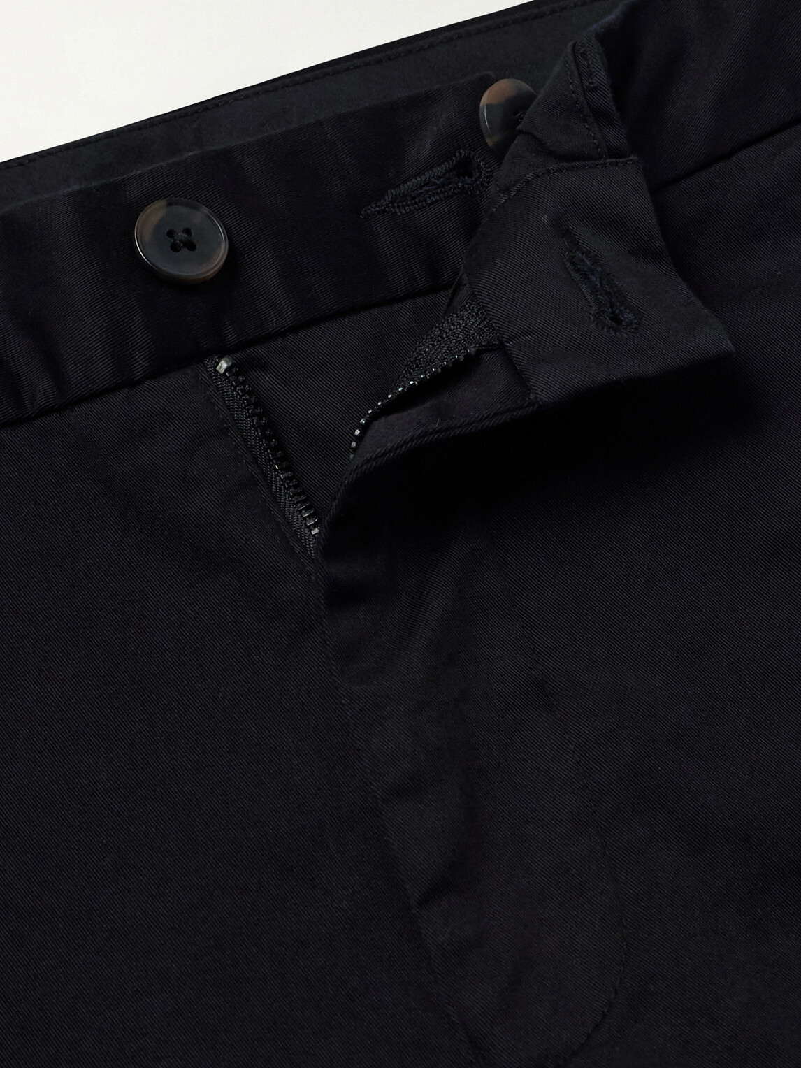 Onia - Straight-Leg Cotton-Blend Trousers - Black
