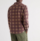 Remi Relief - Checked Brushed Cotton-Flannel Shirt - Purple