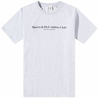 Sporty & Rich Athletic Club T-Shirt in Heather Grey/Navy