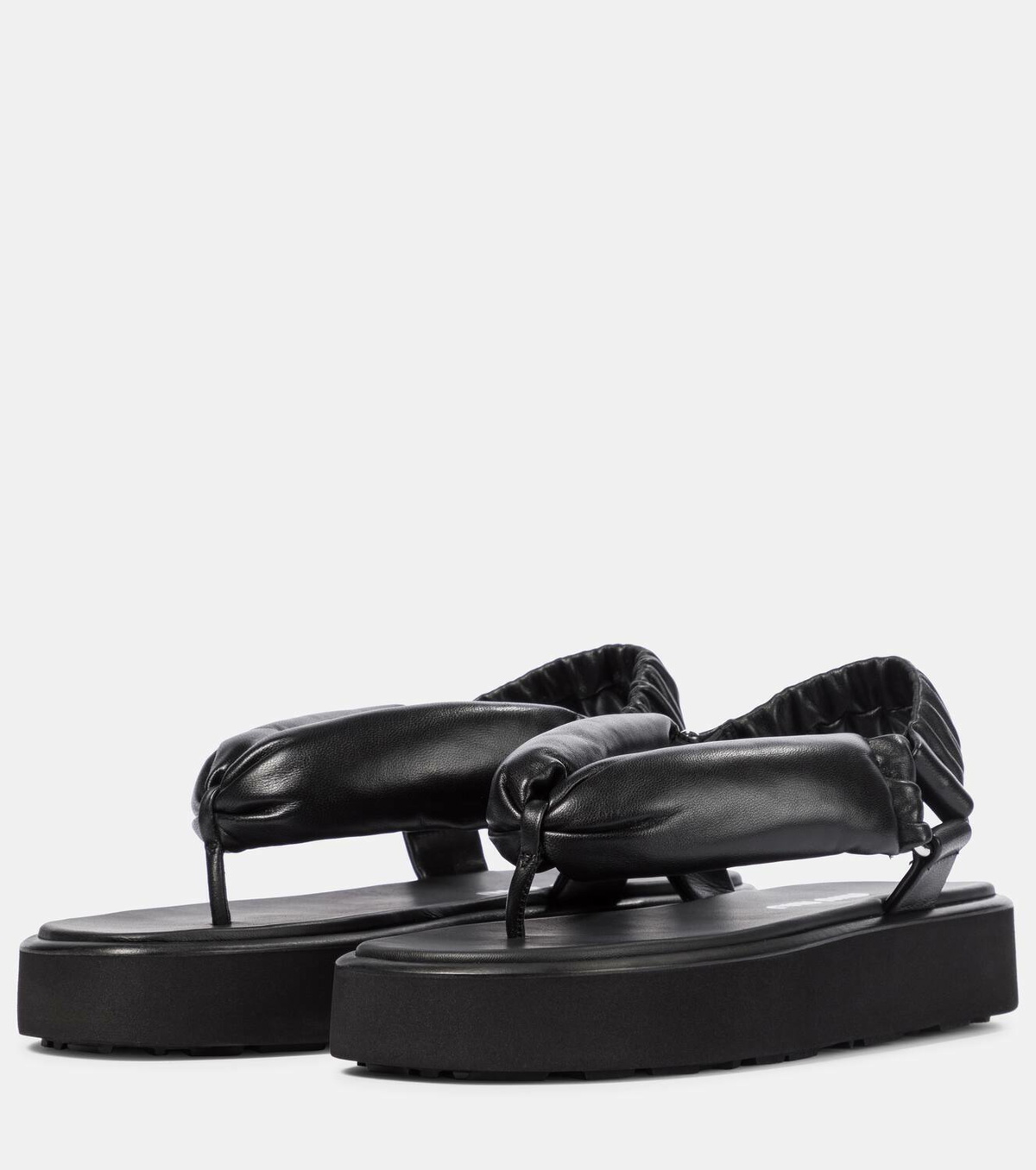 Miu Miu Leather thong sandals