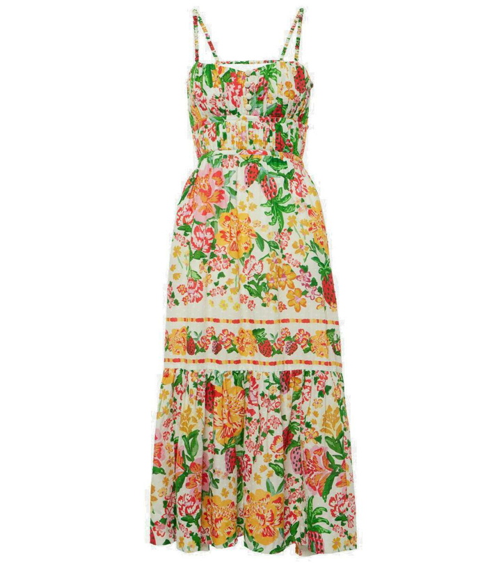 Photo: Farm Rio Floral Sketch cotton midi dress