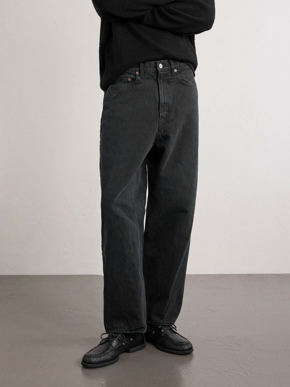 A.PRESSE - Straight-Leg Jeans - Black