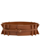 Zimmermann Parasol Folded Leather Belt Tan