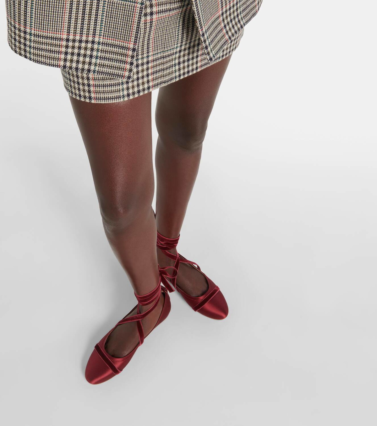 Malone Souliers Spencer satin ballet flats