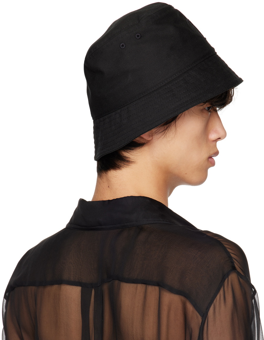 Valentino Garavani Black VLOGO Bucket Hat Valentino Garavani