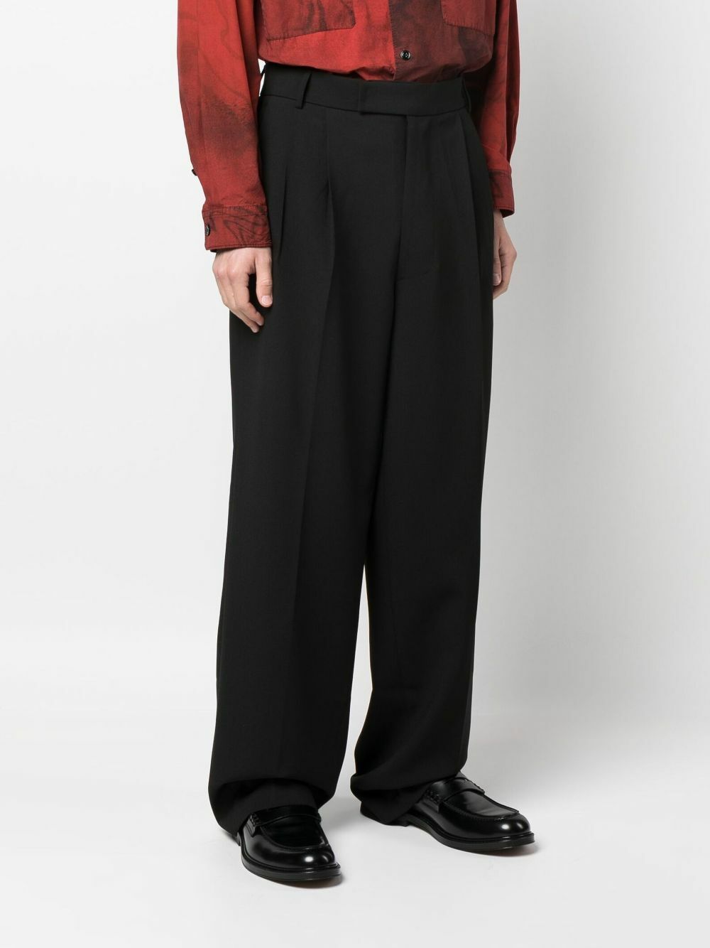 The Frankie Shop Black Beo Straight-Leg Trousers