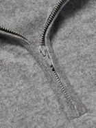 Sunspel - Cashmere Half-Zip Sweater - Gray