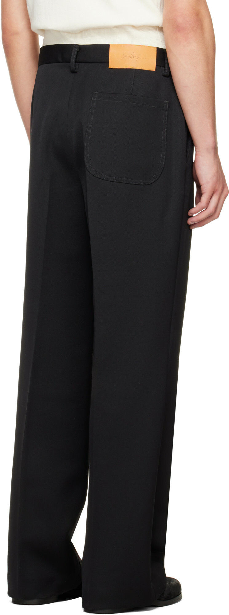 Second/Layer Black Zooty Trousers