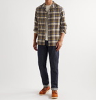 Private White V.C. - Checked Cotton, Linen and Ramie-Blend Shirt - Brown