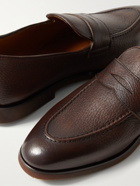 BRUNELLO CUCINELLI - Full-Grain Leather Penny Loafers - Brown