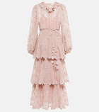 Zimmermann - Floral cotton and silk midi dress