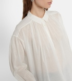 Nili Lotan - Miles cotton voile blouse