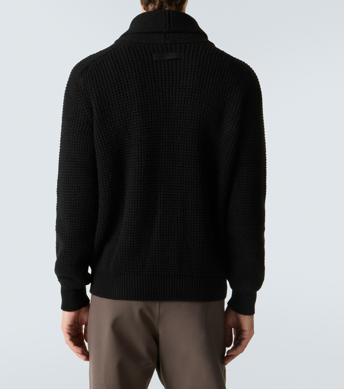 Zegna Waffle-knit cashmere-blend cardigan