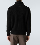 Zegna Waffle-knit cashmere-blend cardigan