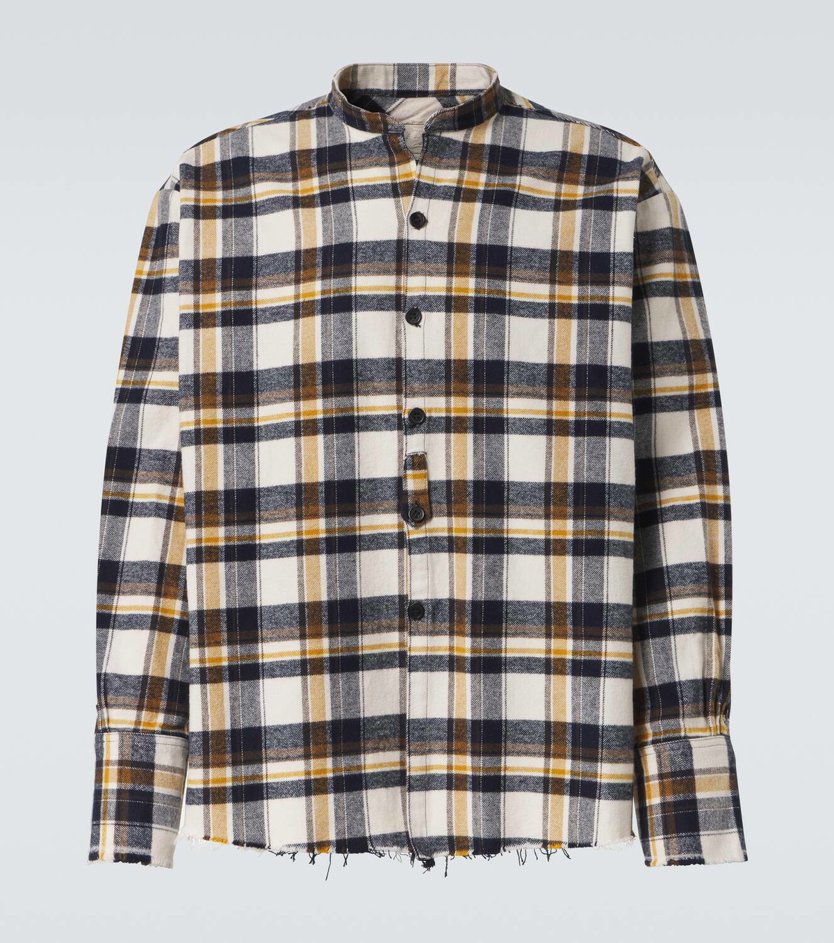 Greg Lauren Plaid cotton shirt