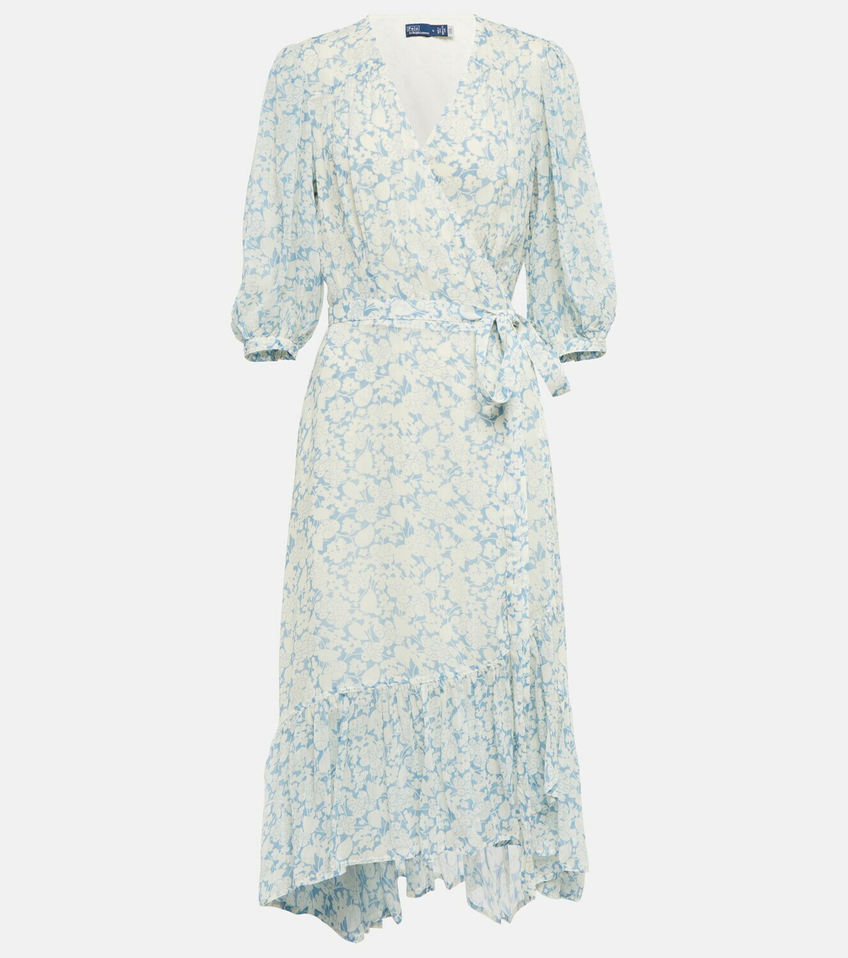 【POLO RALPH LAUREN】FLORAL ETTE WRAPシュミーズドレス Floral Faux-Wrap Jersey Tee Dress