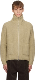 LE17SEPTEMBRE Khaki Zip Sweater