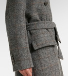 Brunello Cucinelli Double-breasted alpaca-blend coat