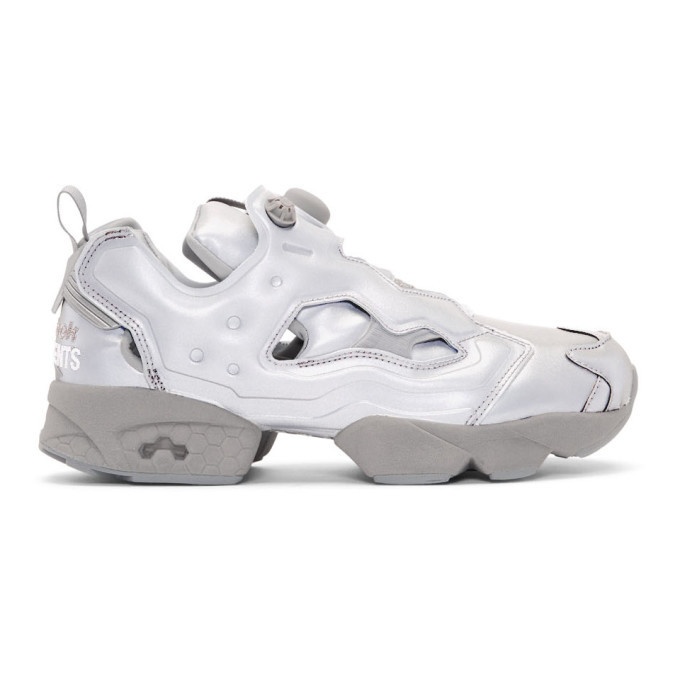 Photo: Vetements Grey Reebok Edition Reflective Instapump Fury Sneakers