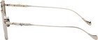 Cutler and Gross Silver The Great Frog Edition Capri Rectangular Sunglasses