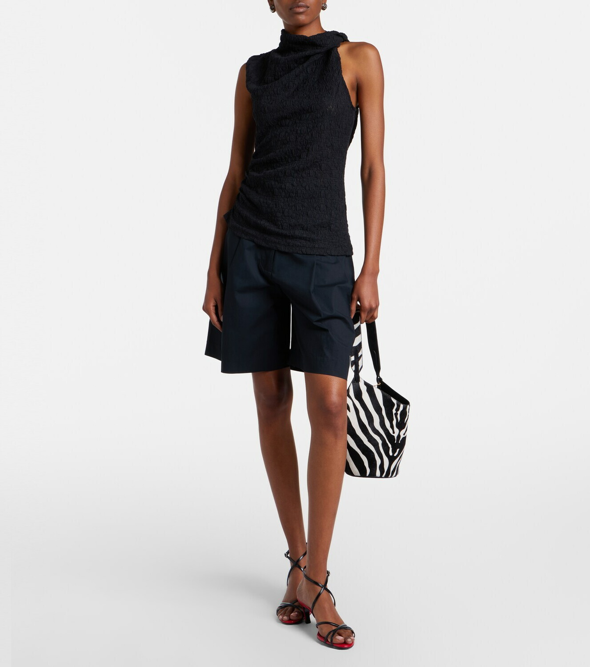Proenza Schouler Circe White Label asymmetric lace top
