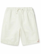 Orlebar Brown - Sirma Straight-Leg Garment-Dyed Cotton and Linen-Blend Shorts - White