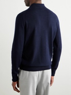 Anderson & Sheppard - Wool and Cashmere-Blend Polo Shirt - Blue