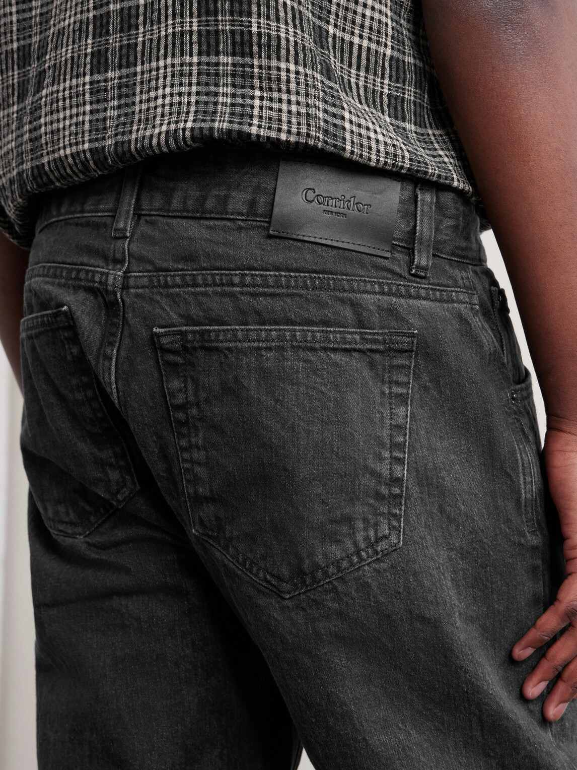 Corridor - Straight-Leg Organic Jeans - Black
