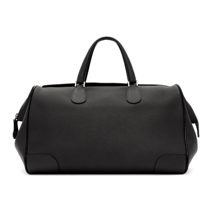 Photo: Valextra Grey Leather Travel Bag
