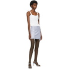 Gauntlett Cheng SSENSE Exclusive Purple V Miniskirt