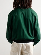 Visvim - Cropped Embroidered Wool and Silk-Blend Twill Bomber Jacket - Green