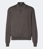 The Row Blainy wool and cashmere polo sweater