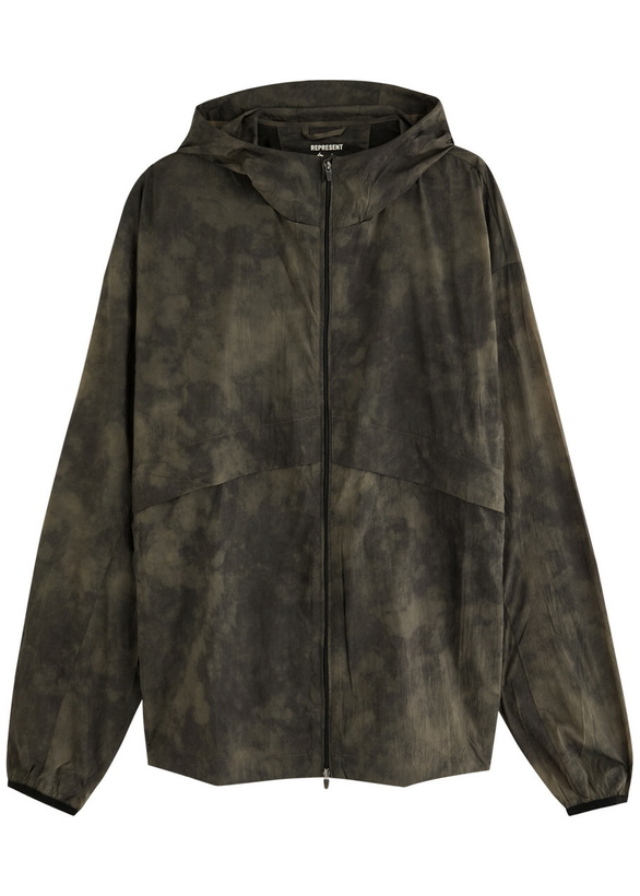 Photo: Represent 247 Printed Nylon Jacket Brown
