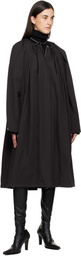 TOTEME Black Gathered Parachute Coat